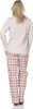 Normann Damen Schlafanzug lang Pyjama mit Flanell Produktbild-Vorschau 3