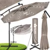 tillvex Alu Ampelschirm Cappuccino LED Solar Ø 300 cm mit Productafbeelding-voorbeeld 1