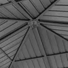 Close-up view of the metal frame and roof structure of a gazebo. Náhled obrázku produktu