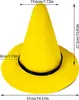 A yellow witch hat with measurement indicators. Produktbild-Vorschau
