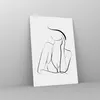 Bilder auf glas - Einteilig - Frau Linien Minimalismus - Produktbild-Vorschau 4