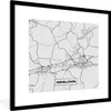 MuchoWow® Gerahmtes Poster Karte - Iserlohn - Deutschland - Produktbild-Vorschau 1