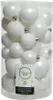 Weihnachtskugeln Kunststoff Mix 4-6cm 30er Set - Winterweiß Produktbild-Vorschau 3