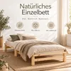 Homestyle4u Holzbett 90x200 mit Lattenrost Palettenbett Produktbild-Vorschau 5