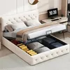 SUNFECILI Polsterbett 160x200 cm,Boxspringbett 160x200,mit Produktbild-Vorschau 3