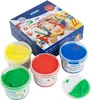 4 Fingermalfarben / Fingerfarben Set / 4x 100ml rot, blau, Produktbild-Vorschau 4