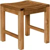 Tabouret Teako Design Ferrara en teck massif résistant aux Voir les images du produit 1