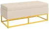 Banc HOMCOM avec rangement, banc rembourré, banc-lit aspect Voir les images du produit 1
