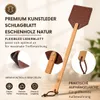 Fliegenklatsche Leder mit Holzgriff extra lang 51 cm, Produktbild-Vorschau 3