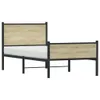 Metallbett ohne Matratze Sonoma-Eiche 75x190 cm Produktbild-Vorschau 2