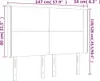 LED Kopfteil Taupe 147x16x118/128 cm Stoff Produktbild-Vorschau 6