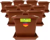 Hoher Pflanzkübel terracotta für Garten, robust, 40x40, Produktbild-Vorschau 1