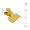 12x Verschlussclips Gold Verschlussklammern Edelstahl Produktbild-Vorschau 2