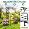 COSTWAY Arco per rose 200x56x206 cm in metallo, arco da Anteprima dell’immagine prodotto 7