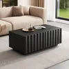 Merax Couchtisch mit Wellenmuster, Wohnzimmertisch mit 2 Produktbild-Vorschau 4