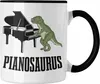 Trendation - Pinaosaurus Piano-Spieler Tasse Geschenk Produktbild-Vorschau 1