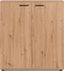 Schuhschrank Satine - 100x34x110cm - 2 Türen - Eiche Produktbild-Vorschau 8