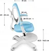 Fotel biurowy dziecięcy Junior 4.6 Blue | Ergonomiczne Podgląd zdjęcia produktu 7