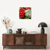 Wanduhr - Quadrat - Glasuhr - Blumen Blumenstrauß Rose - Produktbild-Vorschau 7