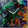 Coloray Uhr auf Leinwand 30x30 cm Wand Uhr Dekoration Produktbild-Vorschau 1