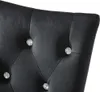 vidaXL Sedie da pranzo 4 pezzi in velluto nero Anteprima dell’immagine prodotto 10