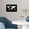 MuchoWow® Poster Weltkarte - Weiß - Grau 30x20 cm - Plakate Produktbild-Vorschau 5