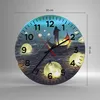 Wanduhr - Rund - Glasuhr - Boot Wasser Märchen - 30x30cm - Produktbild-Vorschau 3