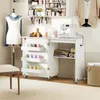 A sewing table with a sewing machine, mannequin, and various sewing supplies. Náhľad obrázku produktu