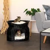 lionto Katzenkorb, Weidenkorb mit Höhle & Liegedach, Produktbild-Vorschau 3
