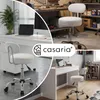 CASARIA® Rollhocker mit Lehne Höhenverstellbar 10cm Produktbild-Vorschau 4