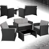 tectake® Rattan Lounge Jesolo für 4 Personen Produktbild-Vorschau 1
