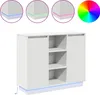 vidaXL LED-Sideboard Weiß 90 x 32 x 75 cm Holzwerkstoff Produktbild-Vorschau 4