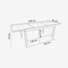 Ausziehbarer Gartentisch aus Aluminium und Polywood Produktbild-Vorschau 5