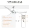 Ventilateur de plafond HOMCOM avec éclairage réversible, Voir les images du produit 8