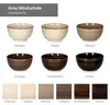 6er Set Grey Bowl-Schalen 600ml Müsli Salat Dessert Produktbild-Vorschau 2