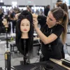Mannequin tête à coiffer professionnel cheveux naturels 55 Voir les images du produit 9