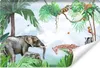 Muralo Selbstklebende Fototapete wilde TIERE tropische Produktbild-Vorschau 1