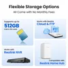 Marketing image showing different storage options for a Reolink product. Anteprima dell’immagine prodotto