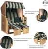 Strandkorb Ostsee 2-Sitzer 120cm breit in beige grün Produktbild-Vorschau 6