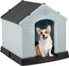 COSTWAY Hundehütte, Hundehaus aus Kunststoff, Hundehöhle Produktbild-Vorschau 1