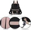 Damen Rucksack, Cityrucksack leger, Nylon Schultertasche Produktbild-Vorschau 2