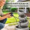 Springbrunnen Outdoor aus Kunstharz 4-stufig Gartenbrunnen Produktbild-Vorschau 4