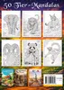 Mandala Tiere Malbuch für Erwachsene mit 50 schönen Produktbild-Vorschau 3
