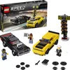 A LEGO Speed Champions set featuring two Dodge cars, a drag strip light tree, and minifigures, presented with the product box. Náhled obrázku produktu