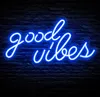 Good Vibes Leuchtreklame LED Neonlicht USB Neonschild Neon Produktbild-Vorschau 1