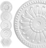 HEXIM Stuckrosette Styropor EPS weiß, Deckenrosette rund & Produktbild-Vorschau 1