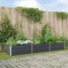 vidaXL Květináč antracitový 290 x 100 x 45 cm pozinkovaná Náhled obrázku produktu 2
