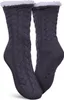 Haussocken (Grau / 2 Paar) Damen mit Teddyfutter - Produktbild-Vorschau 2