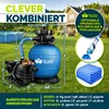 tillvex Sandfilteranlage Pool mit Timer 10 m³/h inkl. 800g Produktbild-Vorschau 2