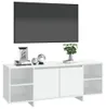 vidaXL Szafka pod TV biała 130x35x50 cm materiał Podgląd zdjęcia produktu 4
